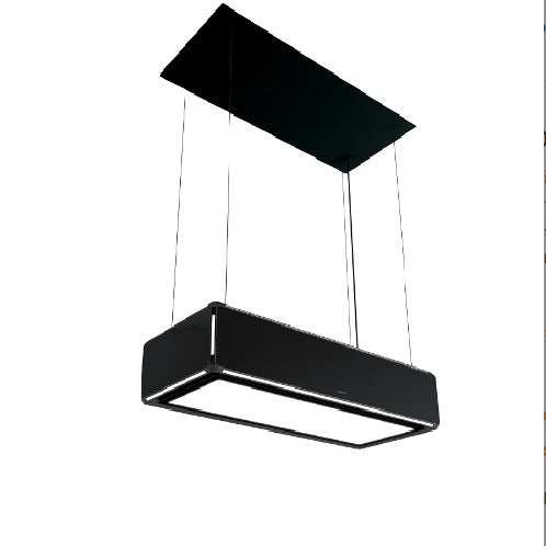Cappa a isola LIGHTLINE  Silverline Nera