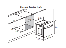 Forno Elettrico Multifunzione Lofra FDS66TE Made in Italy 60 cm LEDA 6 funzioni