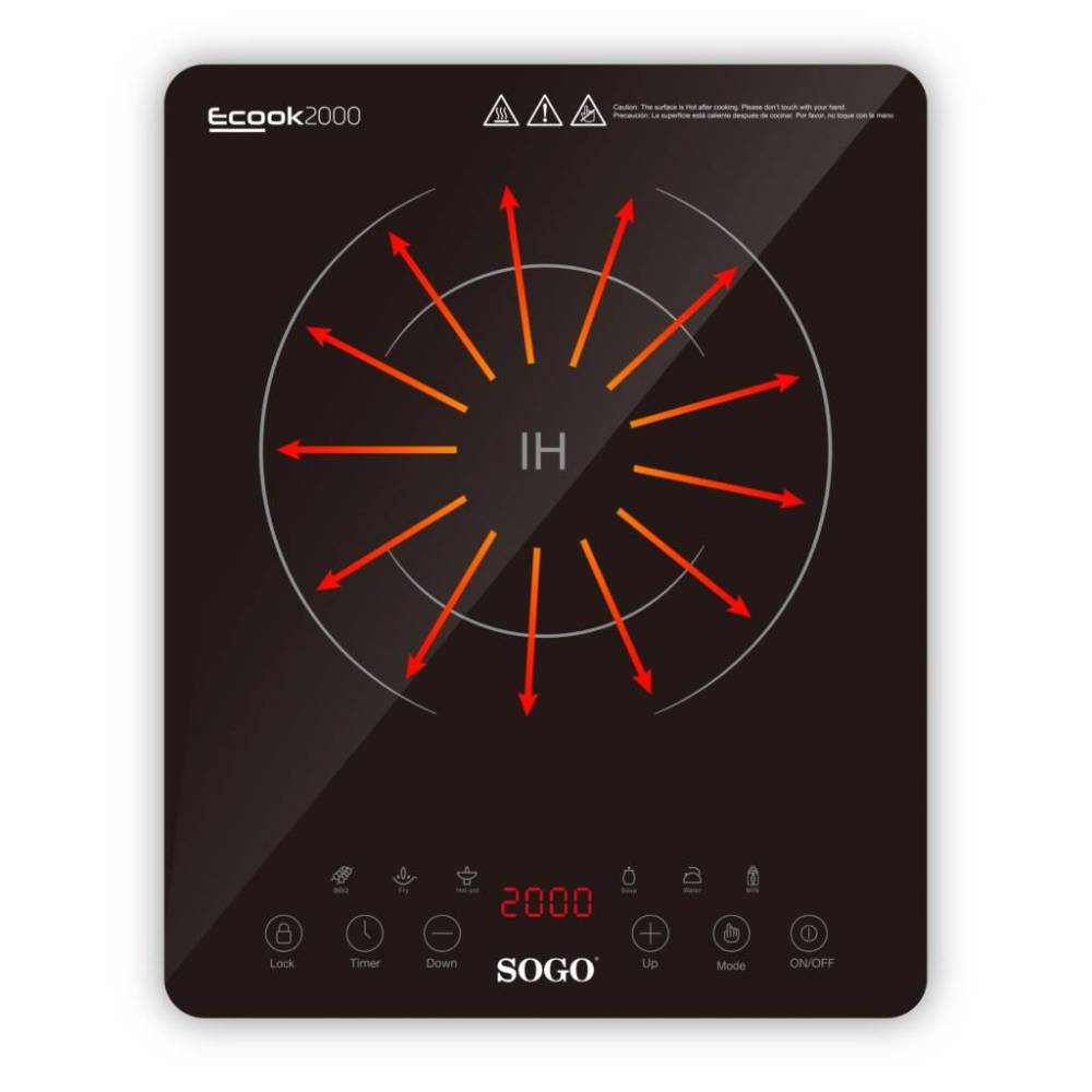 CUCINA A INDUZIONE DIGITALE AD ALTA POTENZA - Ecook2000