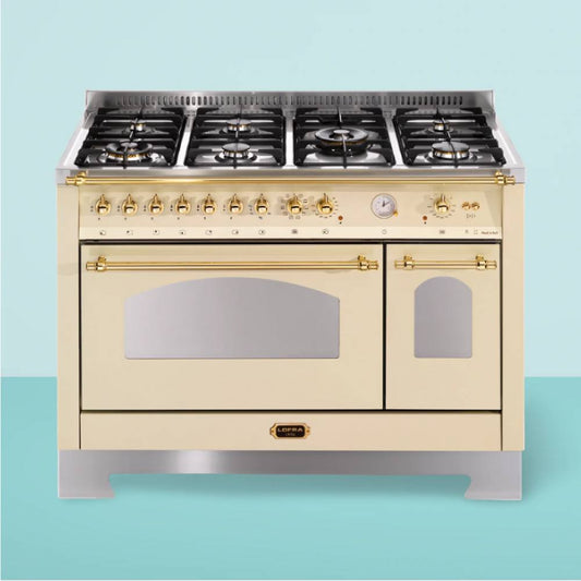 Cucina Rustica Dolcevita - RBID126MFT+E/2AEO  - Cucina a Doppio Forno Offerta-Avorio