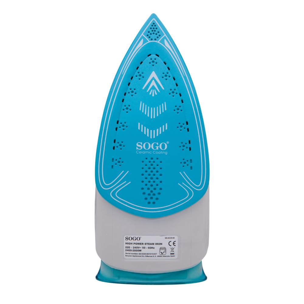 Ferro da Stiro a Vapore in Ceramica Sogo - 2800 W