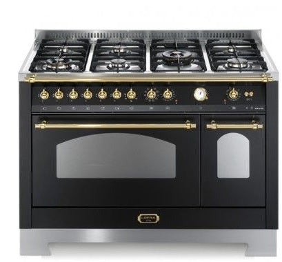 Cucina Rustica Dolcevita - RNMD126MFT+E/2AEO  - Cucina a Doppio Forno Offerta -Nero